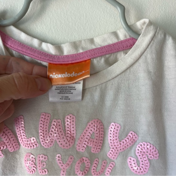 🌼 5/$25 Nickelodeon Paw Patrol Girls T-Shirt Chase & Skye Sequin Graphic 4T - Picture 3 of 11